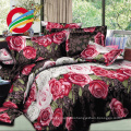 In stock 3D 100% polyester bedding sets 6pcs with flower designs